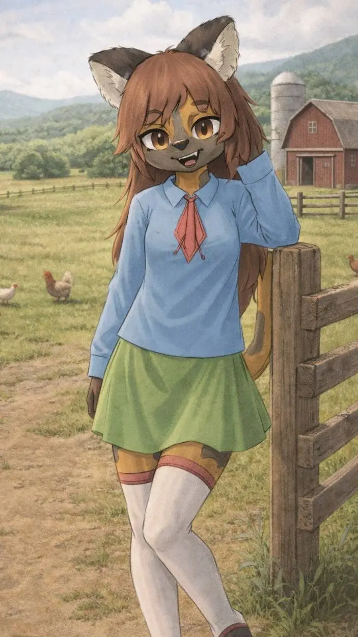 ai character: Danica  background