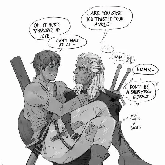chat with ai character: Jaskier x Geralt ?