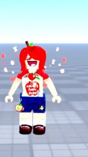 ai character: Apple 🍎 (As human) background