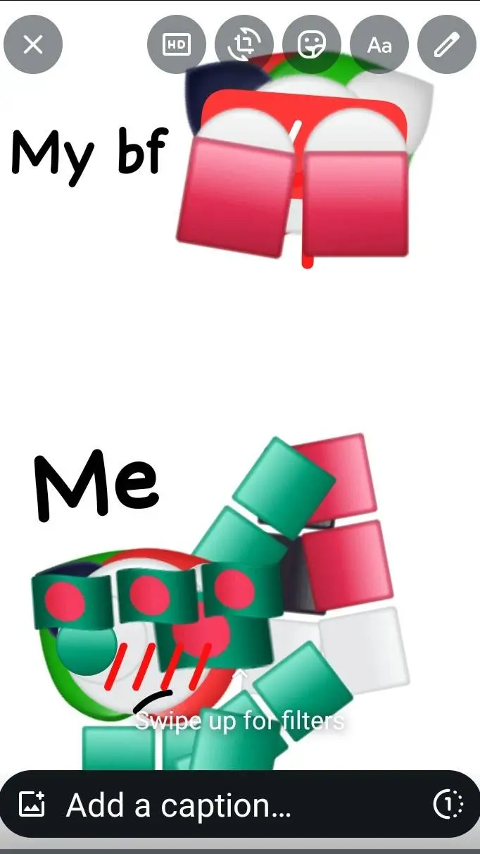 ai character: me and my bf  background