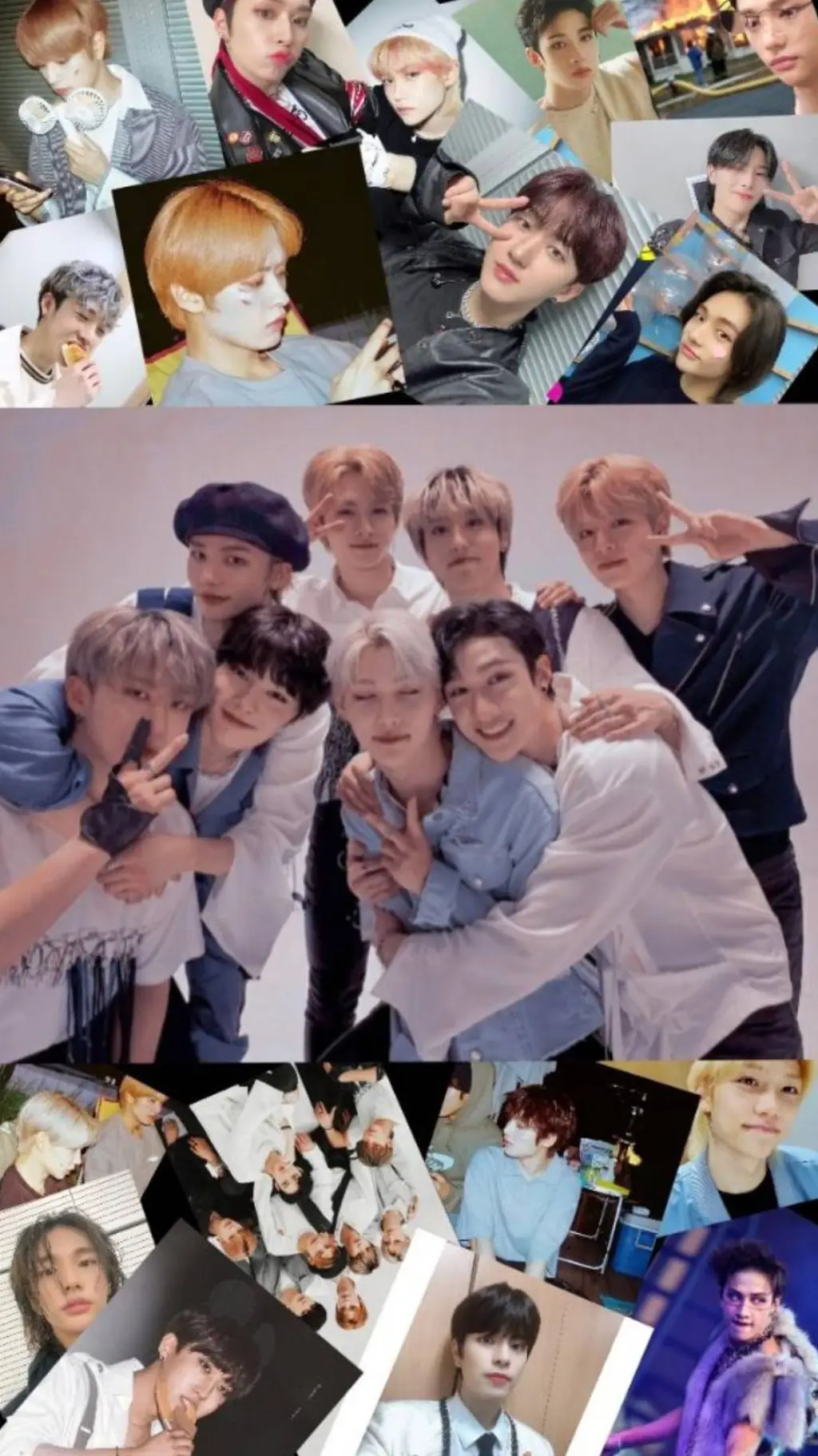 ai character: Stray Kids❤️🖤 background