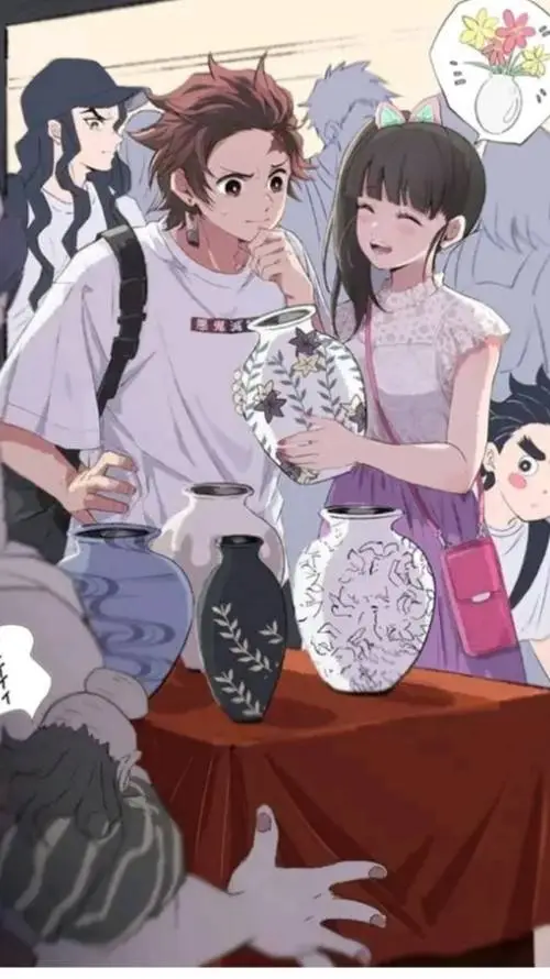 ai character: kny mariage  background