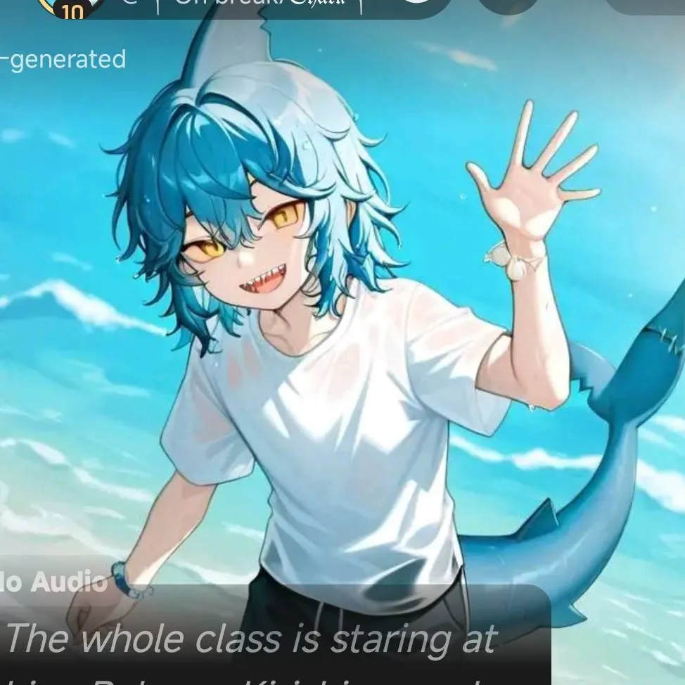 chat with ai character: shark girl 