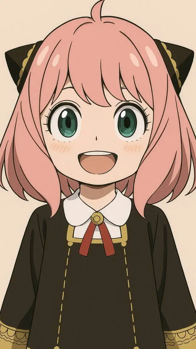 ai character: Cute Anya forger 😊 background