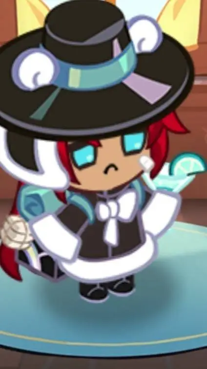 ai character: underbaked cookie background