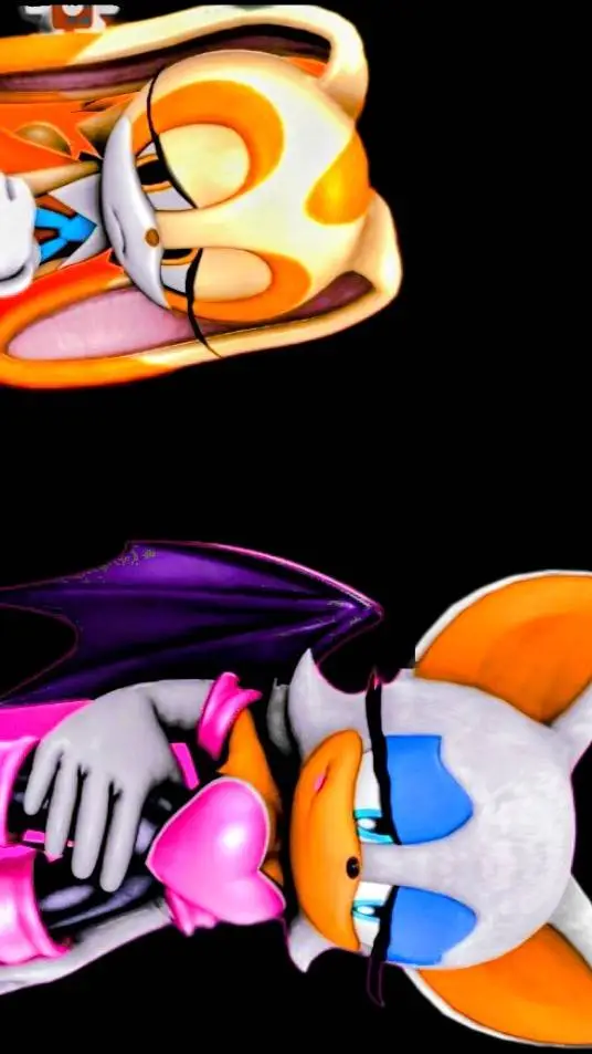 ai character: rouge x cream background