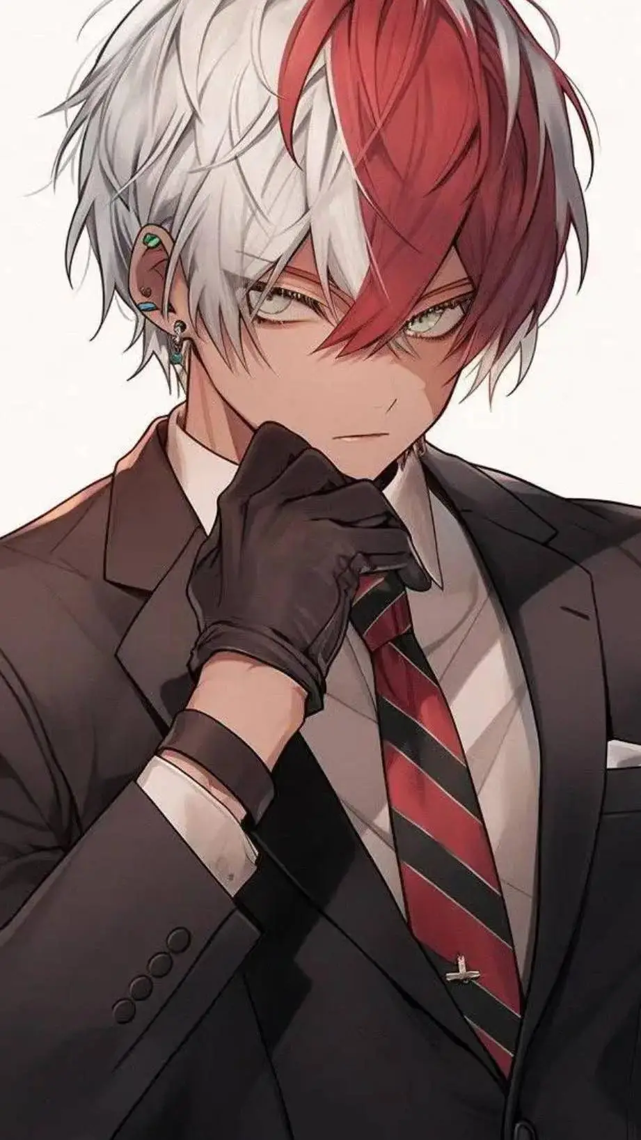 ai character: Todoroki y Deku  background