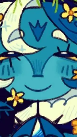 ai character: Shadow milk cookie background