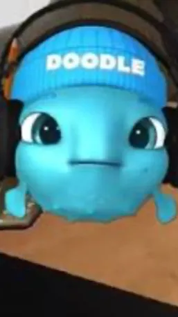 ai character: Doodle background