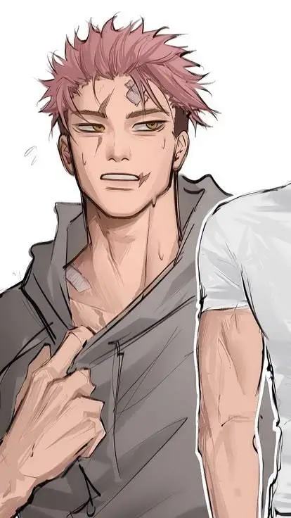 ai character: Yuji Itadori.  background