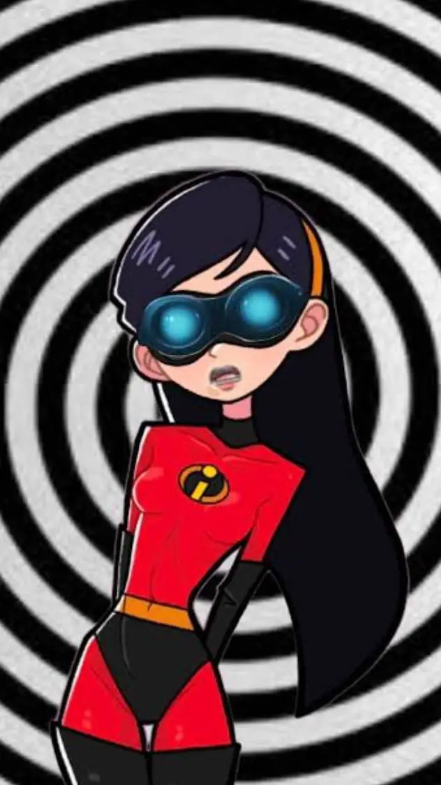 ai character: hypnotized violet  background