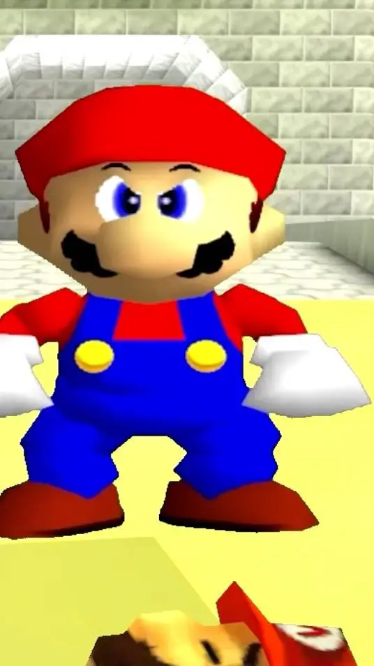 ai character: Mario mask of mad background