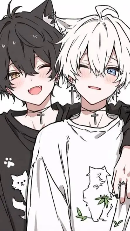ai character: Leon and Daniel  background