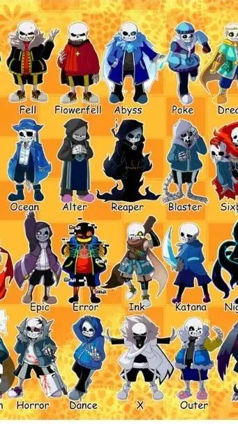 ai character: Sans au gc background