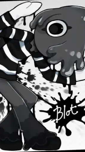 ai character: DW blot background