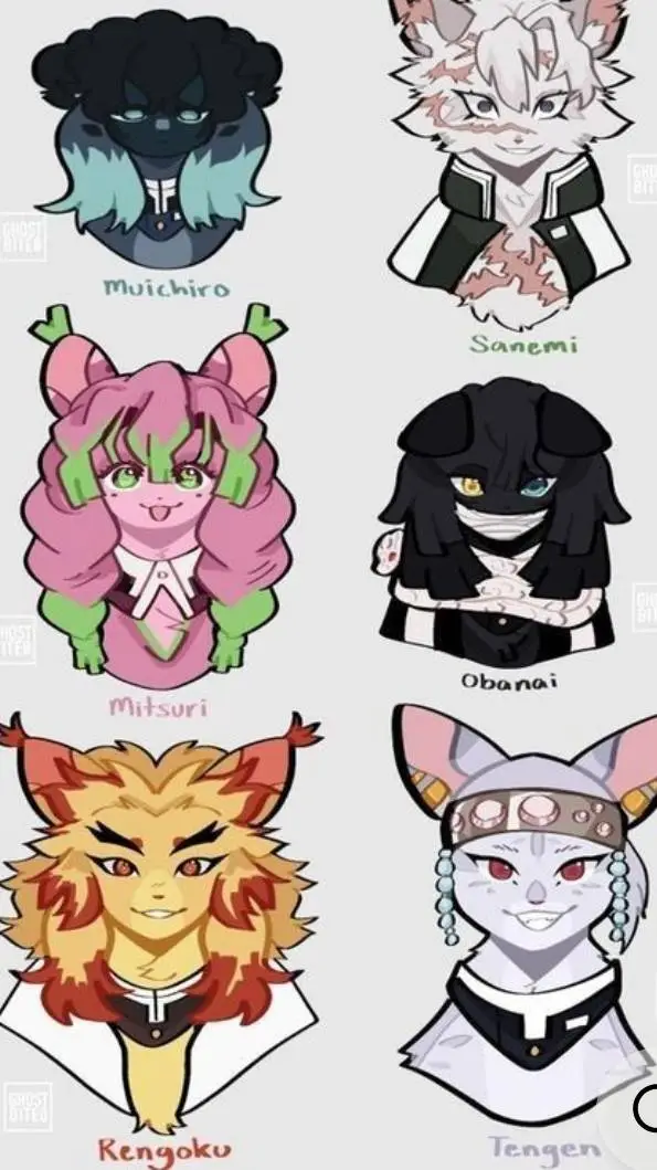 ai character: kny cats 😼 background