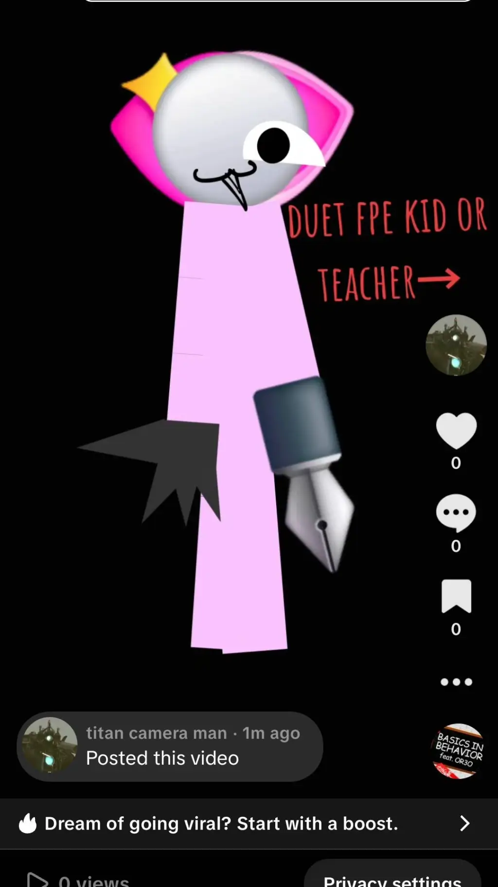 ai character: miss flowey background