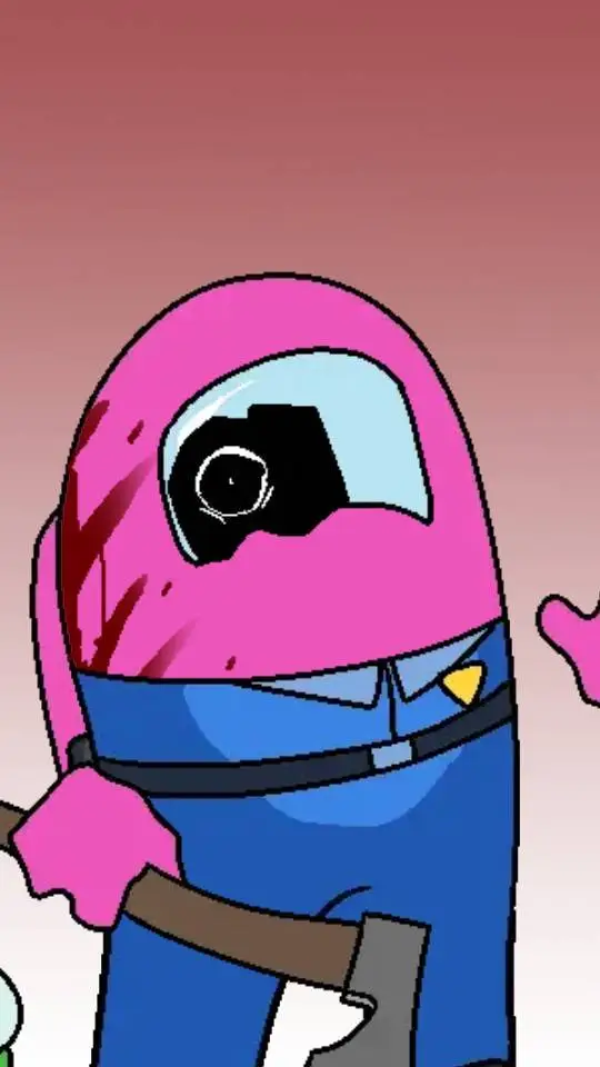 ai character: ₱ink background