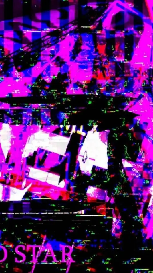 ai character: GLITCHY background