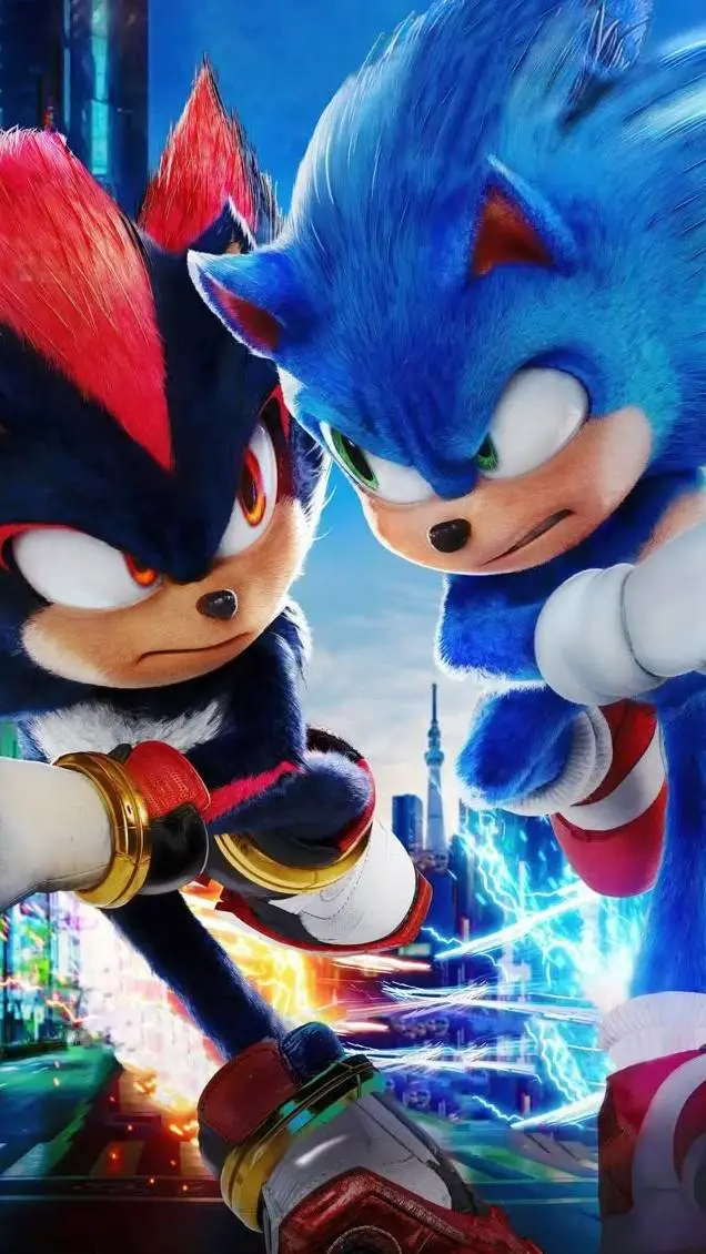 ai character: sonic x shadow  background