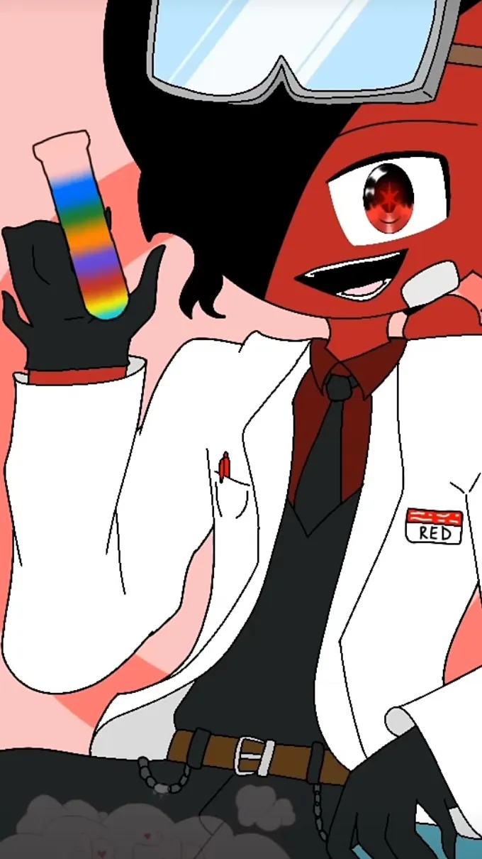 ai character: ❤️‍🔥Red💥 background