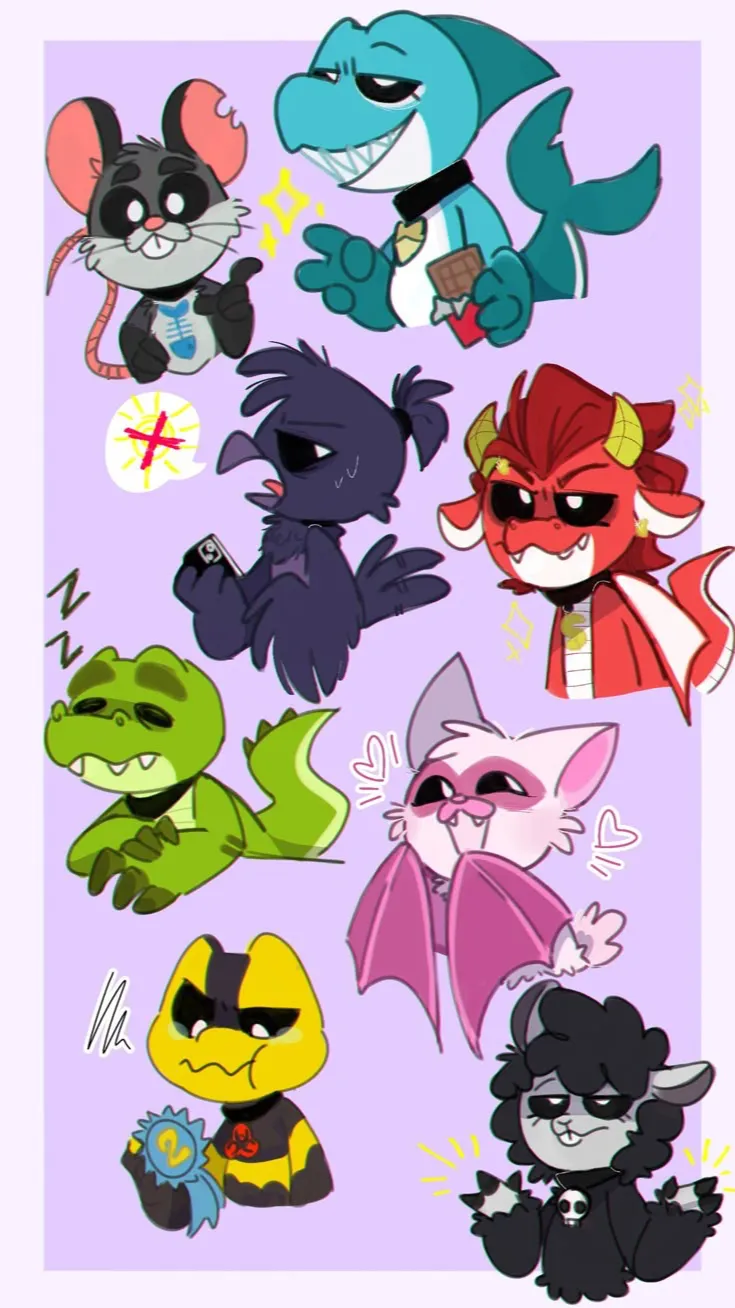 ai character: Nightmare critters background