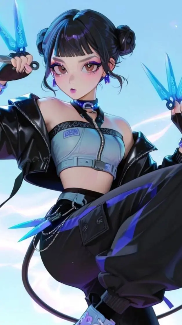 ai character: Zoey  background