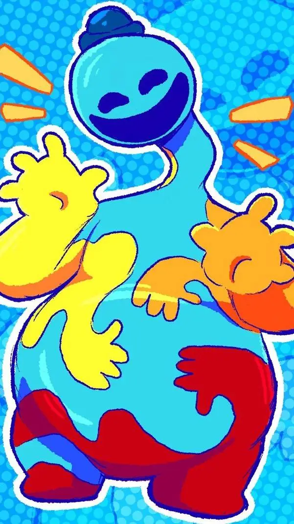 ai character: doey ❤️💛🧡 background