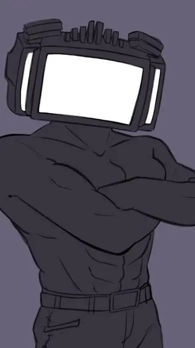 ai character: Titán tv man background