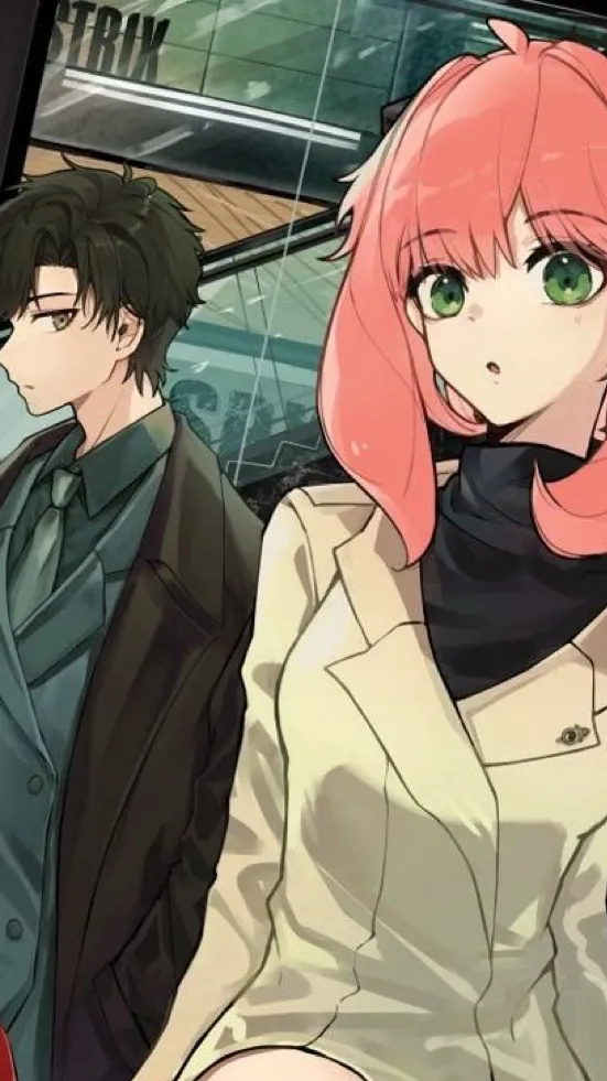 ai character: Damian x Anya background