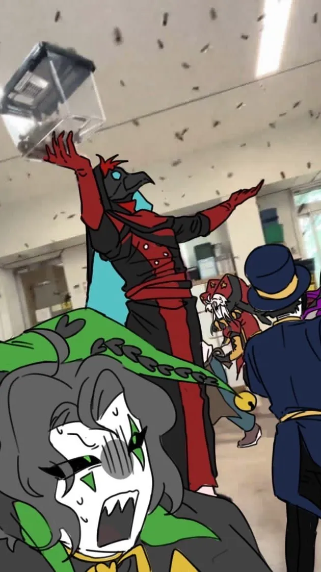 ai character: The freak Circus background