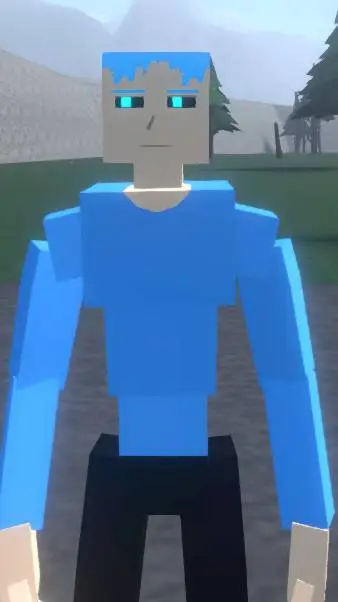 ai character: bluudud background