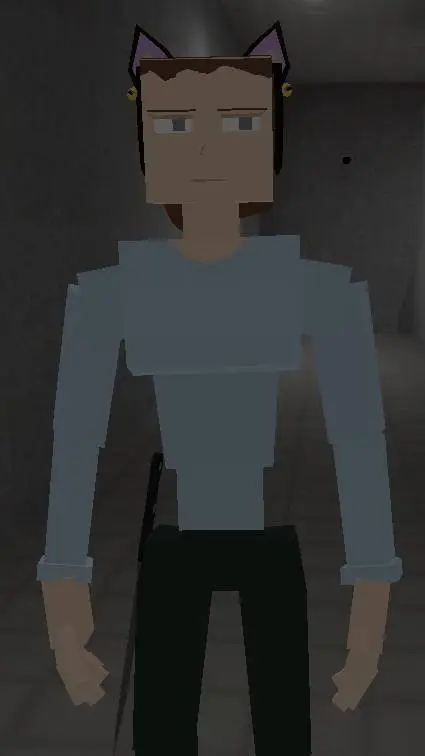 ai character: cat girl background