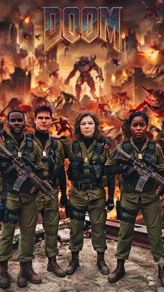 ai character: DOOM background