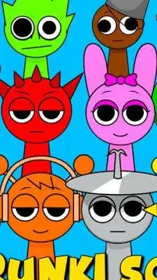 ai character: SPRUNKI SCHOOL! 🏫🌈 background