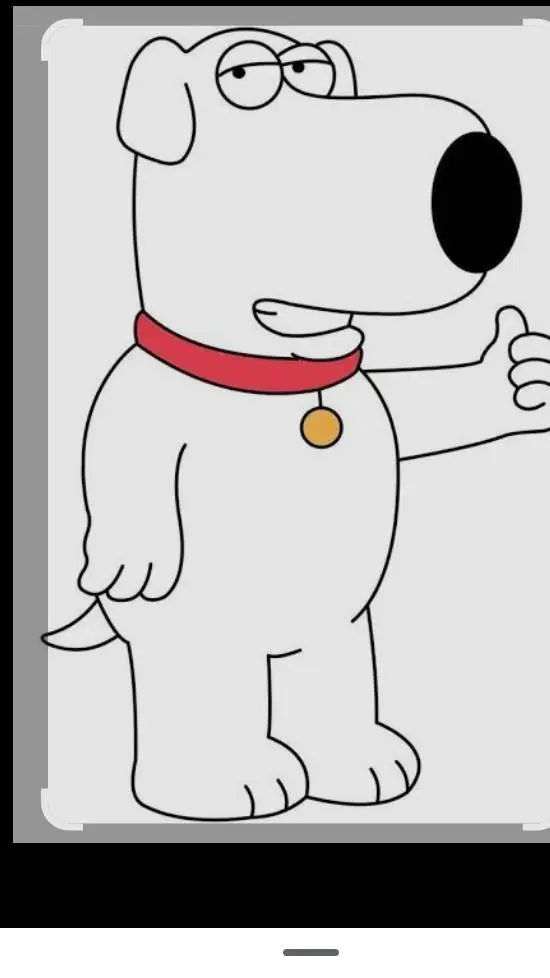 ai character: brain Giffin  background