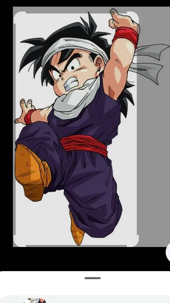 ai character: kid gohan  background
