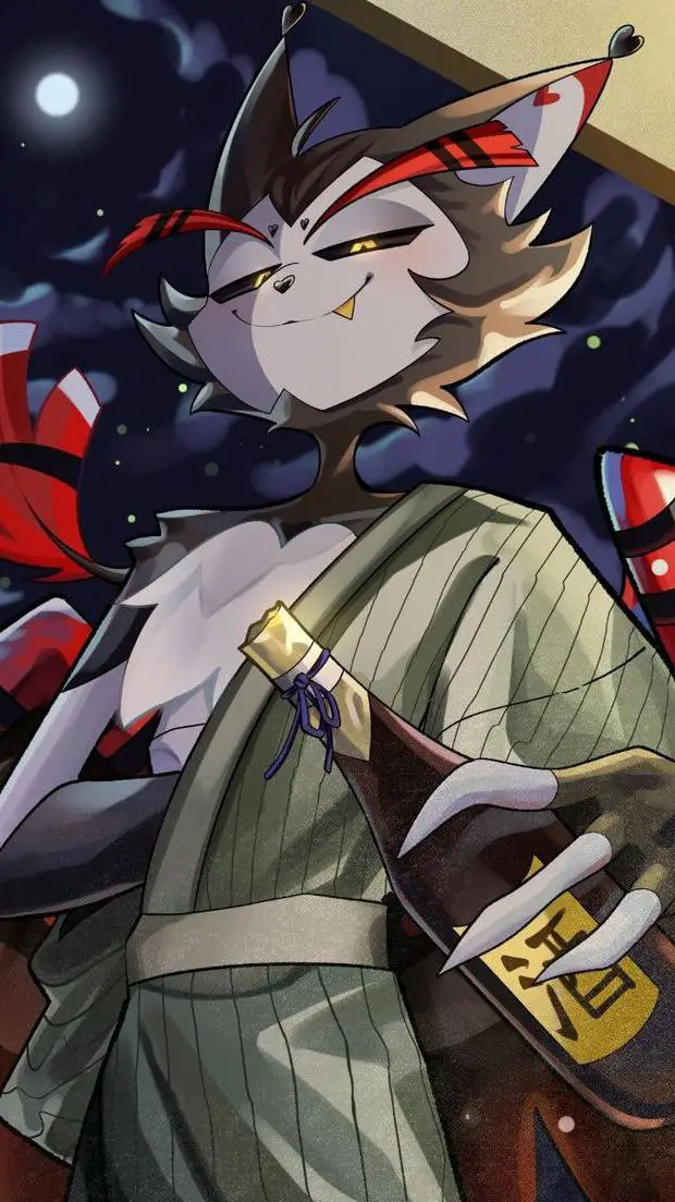 ai character: husk rich house background