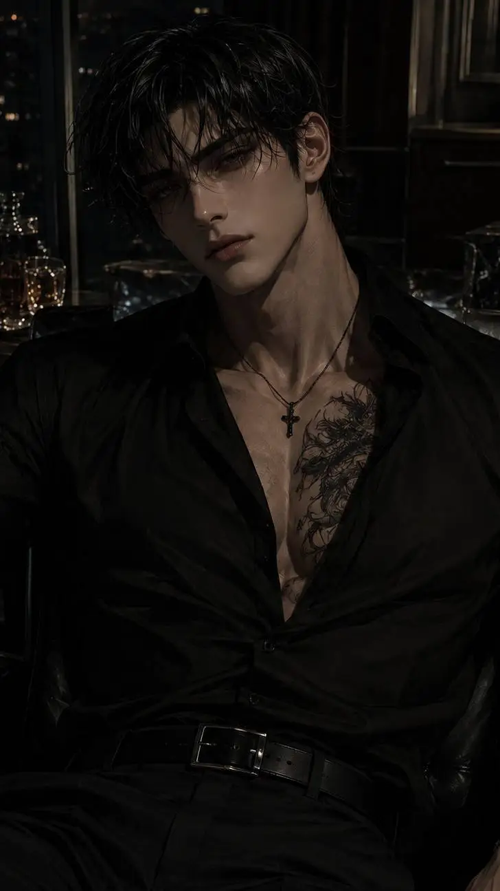 ai character: Adrian 🖤 background