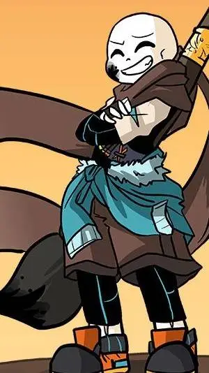 ai character: Ink! Sans background