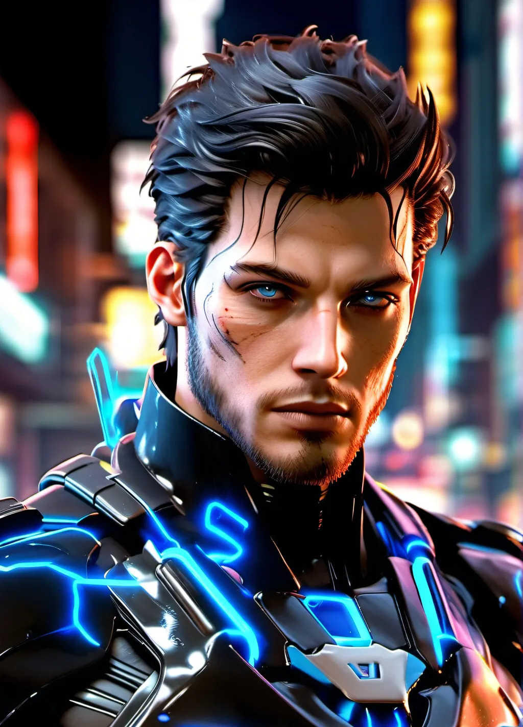 chat with ai character: Futuristic killer