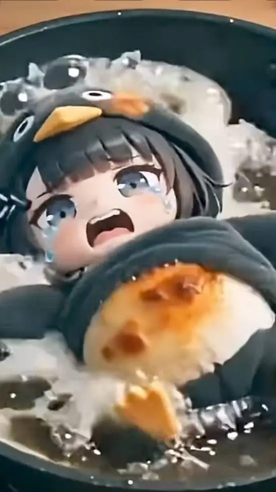 ai character: gugugaga Penguin background