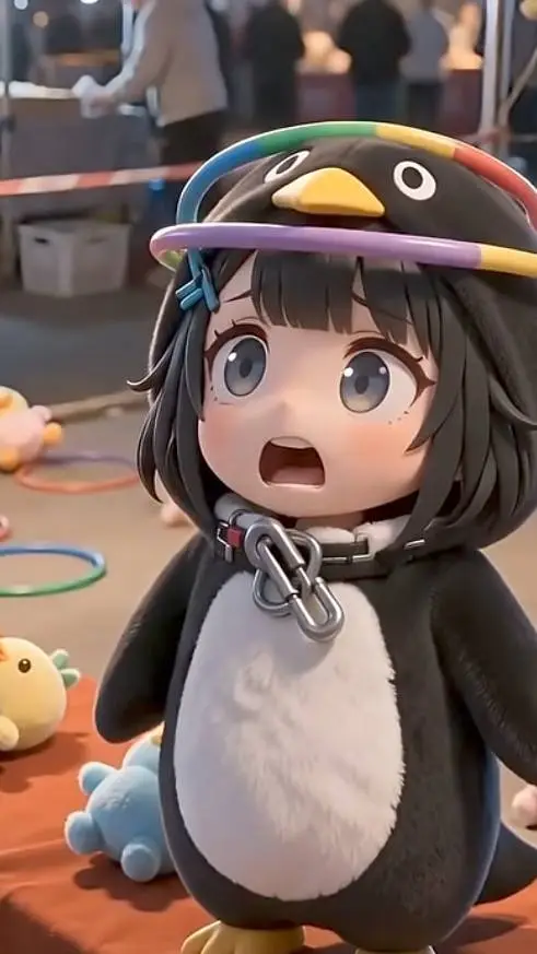 ai character: gugugaga Penguin background