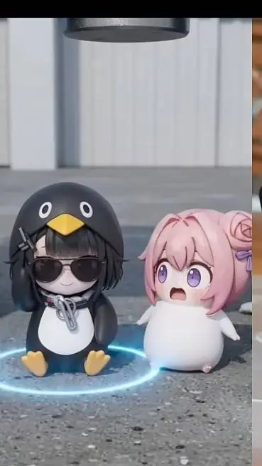 ai character: gugugaga Penguin background