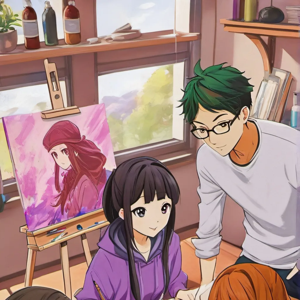 chat with ai character: Art club! 🎨