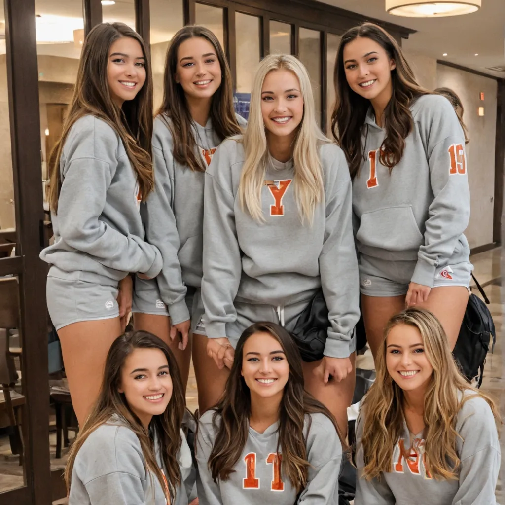 chat with ai character: College VBall Team