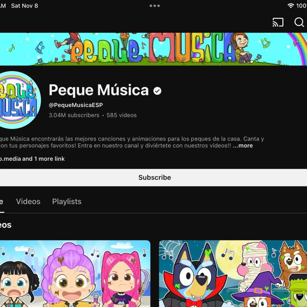 chat with ai character: Peque música