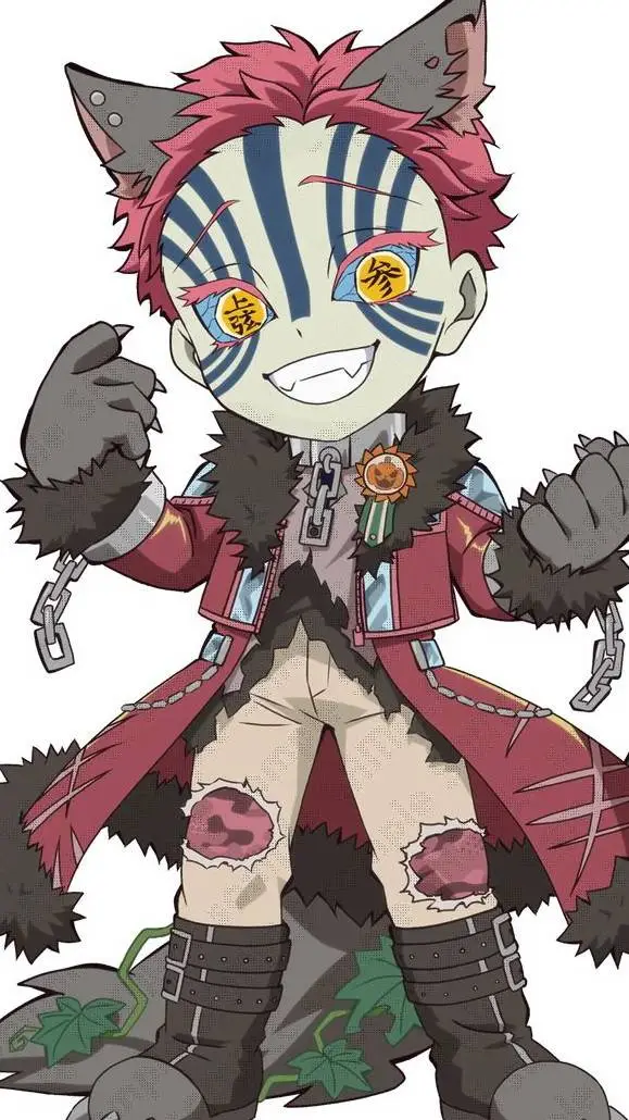 ai character: douma x akaza  background