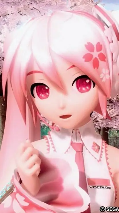 ai character: Sakura Miku 🩷🌸 background