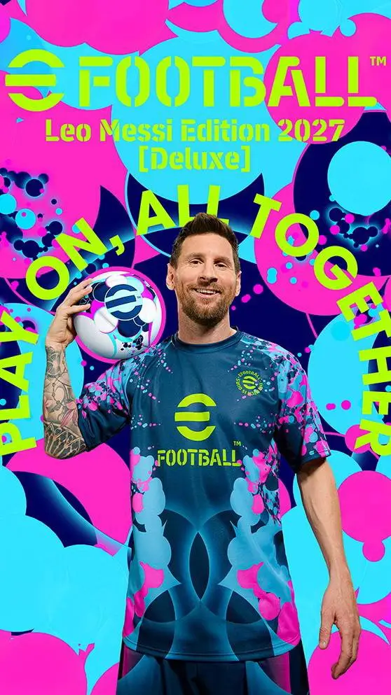 ai character: EFOOTBALL MESSI ED background